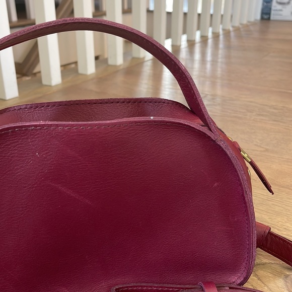 Madewell The Sydney Zip-Top Crossbody Bag NB208 BURGUNDY - Picture 2 of 7